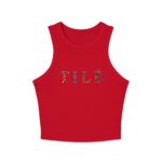Makaziwe Racer Tank Top | Ndebele Woman Illustration - Image 13