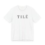 Unisex TILÉ script logo Tee | minimalist typography shirt