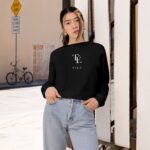 TILÉ Monogram Logo Cropped Sweatshirt | Cropped Sweatshirt - Image 4