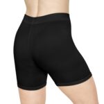 TILÉ Women's Monogram Women's Biker Shorts | Black Athletic Cycling Shorts - Image 4