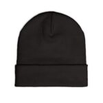 TILÉ embroidered beanie, knit cuff hat | minimalist script logo - Image 4